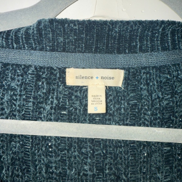 Urban Outfitters | Silence + Noise | Size S | Dark Green Velvety Knit Sweater - Picture 8 of 8